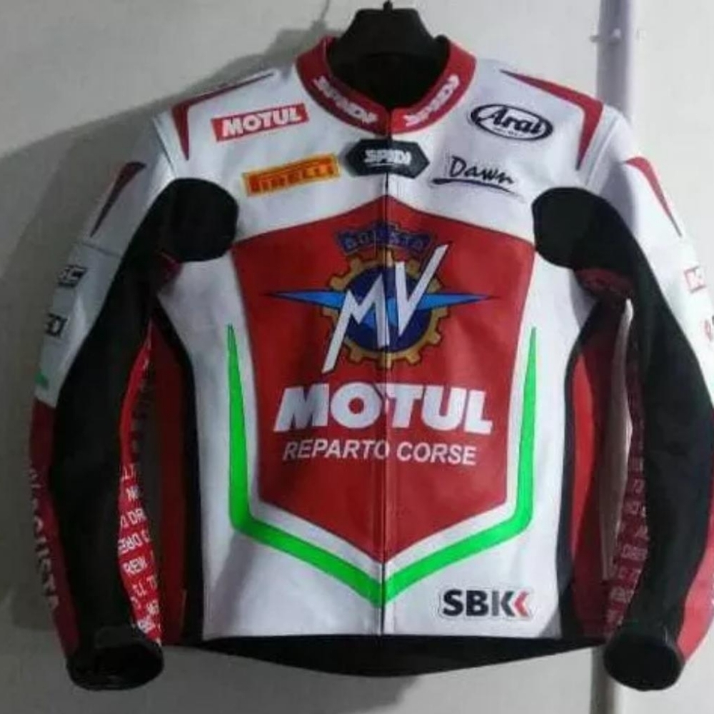Motorbike Leather Jacket with protections